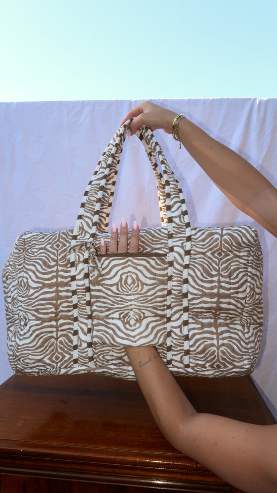 Zebra Duffel Bag