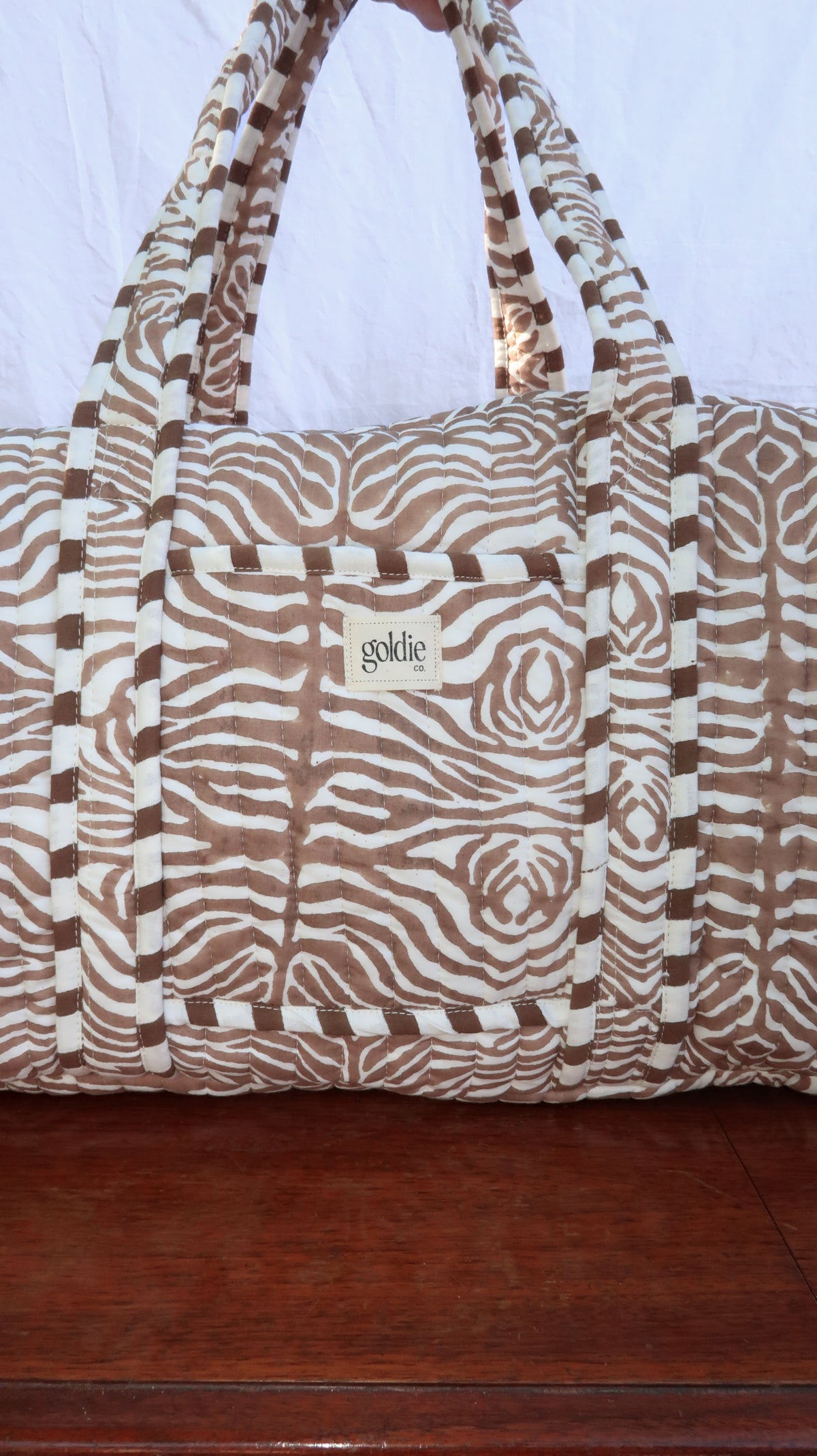 Zebra Duffel Bag