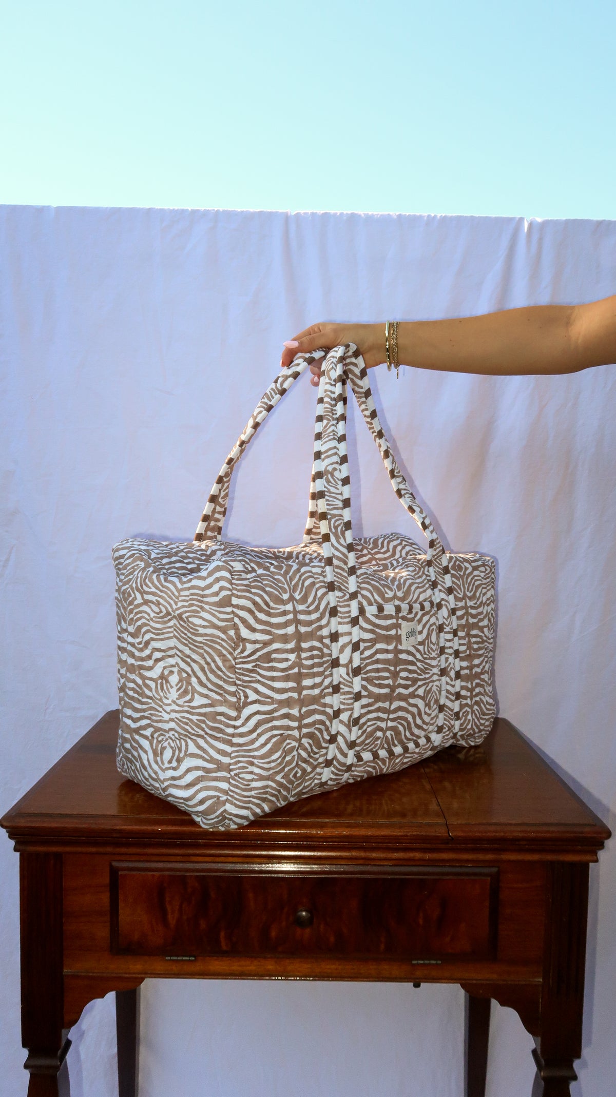 Zebra Duffel Bag