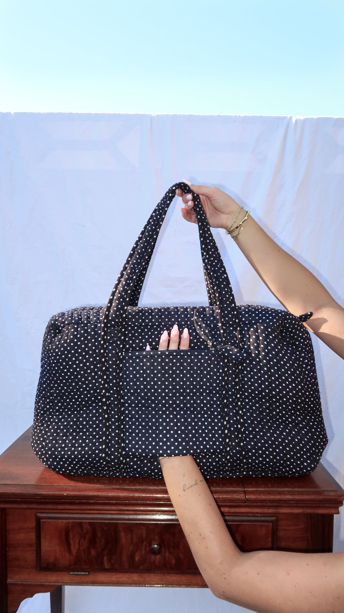 Polkadot Duffel Bag
