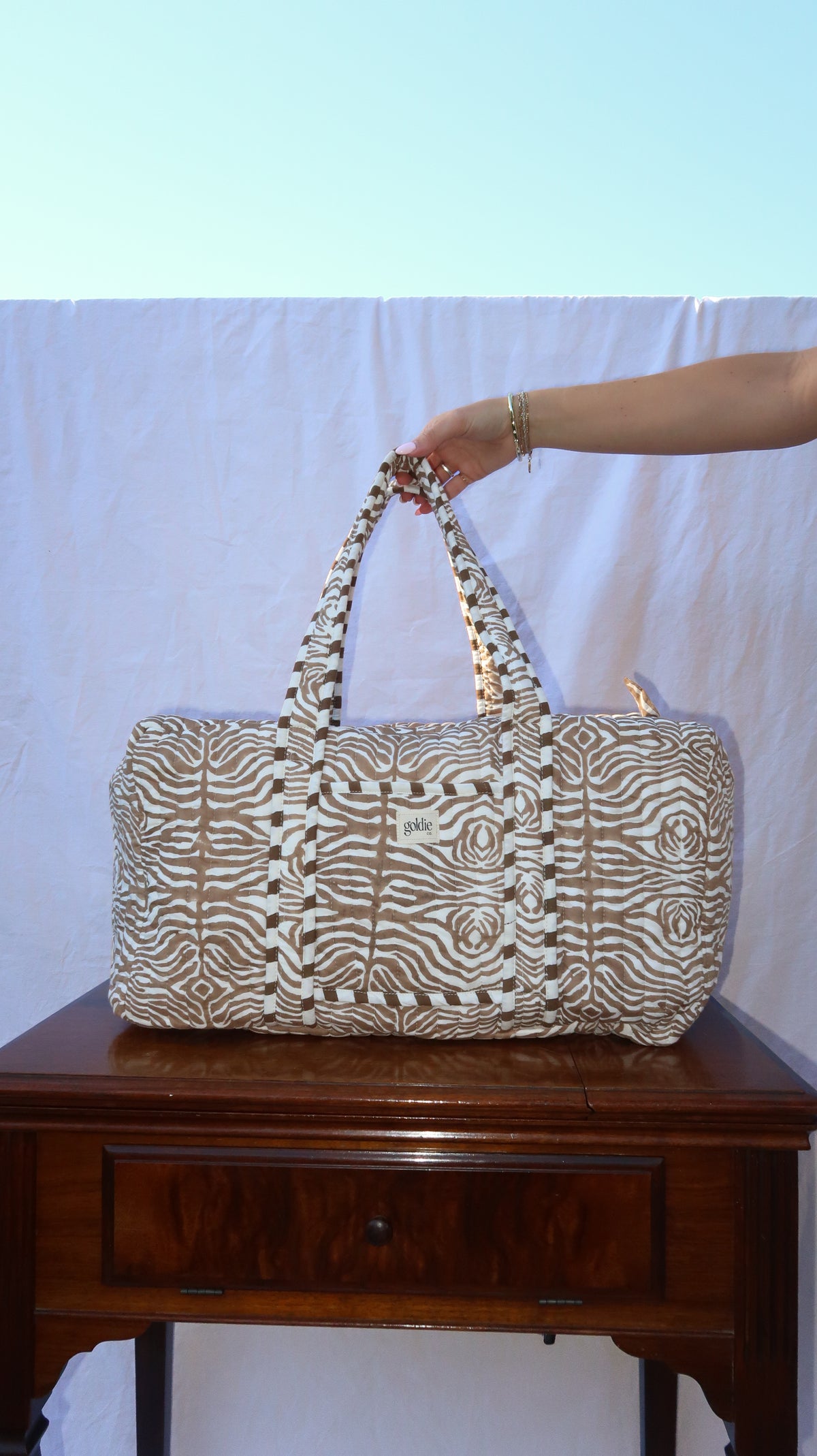 Zebra Duffel Bag