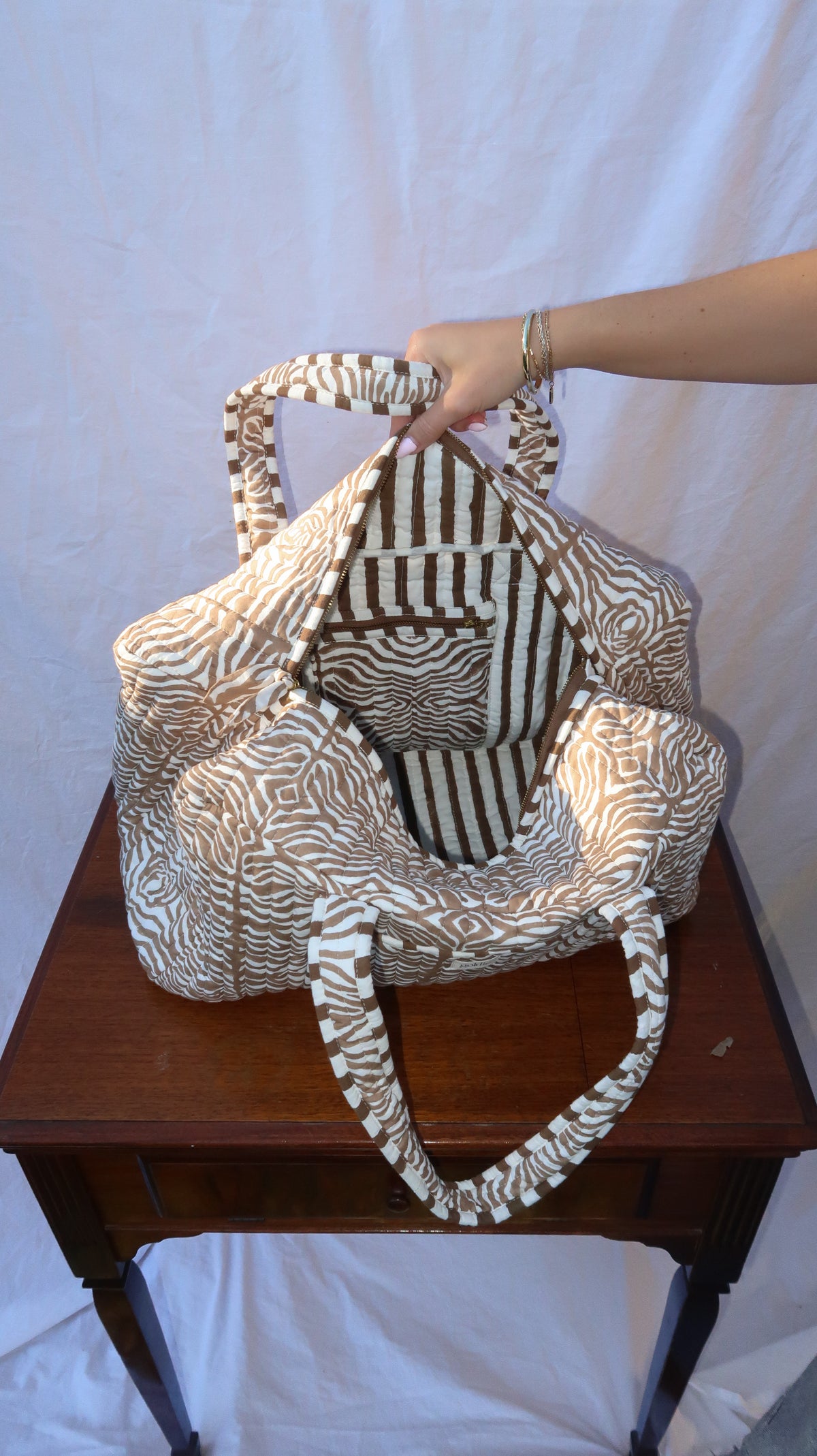 Zebra Duffel Bag